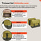 New Looxs ® Oslo Joli Double - Dubbele Fietstas - 37L - Geschikt voor Elektrische Fietsen - 100% Gerecycled Polyester - Olive-Yellow