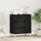 vidaXL - Sideboard - Zwart - Eiken - 60x35x70 - cm - Engineered - Hout