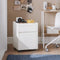 SoBuy FBT121-W - Bijzettafel - 2 Laden - Wit - 40x40x54 cm