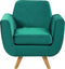 Bekleding voor fauteuil BERNES Fluweel Groen