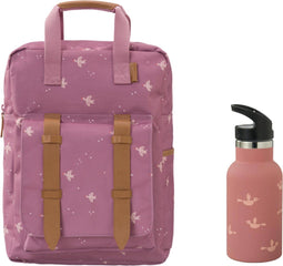 Fresk rugzak + drinkfles thermos Swallow/Birds