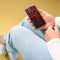 iMoshion Hoesje Geschikt voor Samsung Galaxy A71 Hoesje Siliconen - iMoshion Design hoesje - Goud / Rood / Brick Red Honeycomb