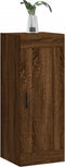 vidaXL - Wandkast - 34,5x34x90 - cm - bewerkt - hout - bruin - eikenkleur