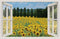Customize it - Tuindoek raam zonnebloemen 210x140cm