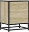 vidaXL - Nachtkastjes - 2st - 40x31x50cm - bewerkt - hout - en - metaal - sonoma - eiken