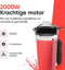 Kitchenwell Power Blender – 2000W – 2L – Smoothie Maker & IJscrusher – 9 Standen – RVS/Zwart