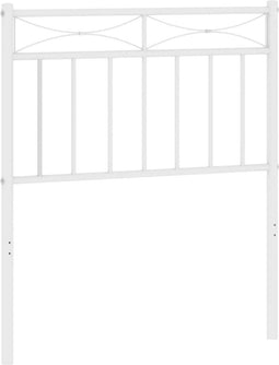 vidaXL - Hoofdbord - 75 - cm - metaal - wit