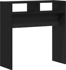 vidaXL - Zwarte - Eiken - Console - Tafel - - - 78x30x80 - cm - - - Gemaakt - van - Samengesteld - Hout