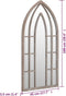vidaXL - Spiegel - 100x45 - cm - ijzer - zandkleurig