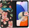 iMoshion Hoesje Geschikt voor Samsung Galaxy A14 (5G) Hoesje Met Pasjeshouder - iMoshion Design Softcase Bookcase - Zwart / Blossom Watercolor Black