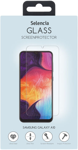 Selencia Galaxy A10 - Gehard Glas Screenprotector - 9H krasbestendig (8719295353679)