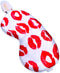 SMUG Slaapmasker - 100% Verduisterend - Verstelbaar Oogmasker in Satijn - Kiss Print
