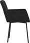 vidaXL - Eetkamerstoelen - 2 - st - fluweel - zwart