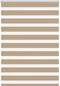 vidaXL - Zebra - Blind - 95x150 - cm - stofbreedte - 90,9 - cm - polyester - zandbruin