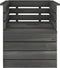 vidaXL - Tuinfauteuil - pallet - massief - grenenhout - donkergrijs