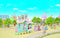 Sylvanian Families 5702 Wolken regenboogtrein- 1 fluweelzachte baby speelfiguur