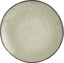 Dutch Rose Organic Borden Plat - Ø26,5 cm - Dinerborden - Stoneware Handgemaakt - Creme