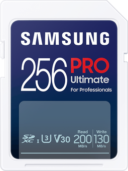 Samsung PRO Ultimate - SDXC Geheugenkaart 256GB - UHS-I tot 200/130 MB/s