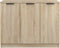 vidaXL - Dressoir - 90,5x30x70 - cm - bewerkt - hout - sonoma - eikenkleurig