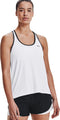 Under Armour UA Knockout Tank - Dames Sporttop - Fitness & Training - Wit - Maat S