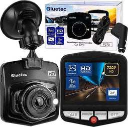 Bluetec Dashcam voor Auto Voor en Achter - Parkeerhulp - Motion detection - G-sensor - Full HD