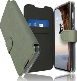 Accezz Hoesje Geschikt voor Samsung Galaxy S23 Plus Hoesje Met Pasjeshouder - Accezz Xtreme Wallet Bookcase - Lichtgroen