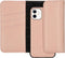 Selencia Hoesje Geschikt voor iPhone 12 Mini Hoesje Met Pasjeshouder - Selencia Eny Uitneembare Vegan Lederen Clutch - Roze