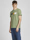 JACK&JONES ORIGINALS JORBRADY TEE - T-shirt korte mouw - 3-pack met logo print - Blauw Groen Wit (3-pack)