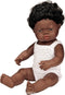 Miniland Babypop Afrikaanse jongen Down 38cm