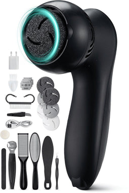 Vulpes Goods® BeautyCare - Elektrische Eeltverwijderaar PRO - 10-delige Pedicureset - USB Oplaadbaar - IPX7 Waterbestendig (2 stuks)