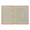 Schilderij Home ESPRIT Beige Abstract Scandinavisch 50 x 3 x 70 cm (2 Stuks)