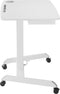 VDD Gaming - Zit Sta Bureau - Verrijdbaar - In hoogte verstelbaar 76-113 cm - Wit - Bureaublad 80 x 58 cm