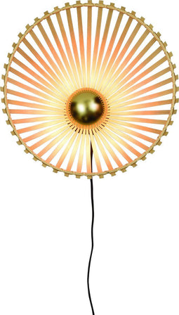 GOOD&MOJO Wandlamp Bromo - Bamboe - Asymmetrisch - Ø40cm - Binnen Scandinavisch,Bohemian