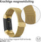 iMoshion Bandje Geschikt voor Fitbit Charge 3 / 4 Maat M - iMoshion Milanees magnetische band - goud