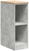 vidaXL - Garagekast - 30x51x85 - cm - massief - grenenhout - betongrijs