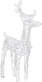 vidaXL - Kerstdecoratie - rendieren - en - slee - 280x28x55 - cm - acryl