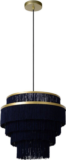 Lucide EXTRAVAGANZA FRILLS - Hanglamp - Ø 42 cm - Dimbaar - Mat Goud / Messing