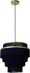 Lucide EXTRAVAGANZA FRILLS - Hanglamp - Ø 42 cm - Dimbaar - Mat Goud / Messing
