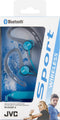 JVC HA-EC20BT - Draadloze in-ear hoofdtelefoons - Zweet en spatwaterdicht - Blauw