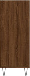 vidaXL - Hoge - kast - 57x35x90 - cm - bewerkt - hout - bruin - eikenkleur