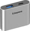 Kingston USB 3.2 Gen 1 Workflow 5G USB-A- en USB-C-miniHub - Flexibel workflowsysteem - Zilver