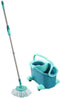Leifheit Clean Twist Disc Mop Ergo - compleet dweilsysteem met wieltjes - 6 liter - Turquoise