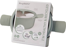 LEO Kookpot antikleef met deksel Balance Sage - Ø 24x11,50cm - Groen - PFAS-vrij