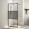 vidaXL - Inloopdouchewand - 100x195 - cm - transparant - ESG-glas - wit