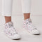British Knights DEE - Hoge sneakers - Flamingo print - Wit - maat 40