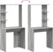 vidaXL - Kaptafel - Grijs - Sonoma - 78,5x37x154,5 - cm - Geëngineerd - Hout