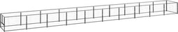 vidaXL - Hondenkennel - 10 - m² - staal - zwart