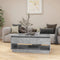 vidaXL - Salontafel - 102,5x55x44 - cm - bewerkt - hout - betongrijs