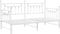 vidaXL - Ligbed - frame - met - uittrekbed - Wit - 107x203 - cm - Staal