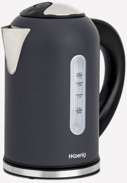 H.Koenig BOE52 - Waterkoker - 1.7L - Instelbare temperatuur 40-100°C - Roestvrij staal mat zwart - 2200W